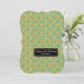 15e verjaardag Glam Grote Gatsby-stijl Kaart (Staand voorkant)