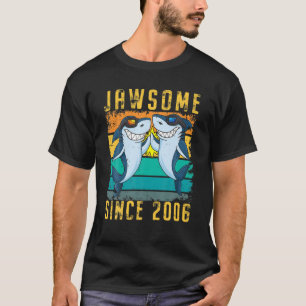 15e verjaardag haai 15 jaar oud Jawsome sinds 2006 T-shirt