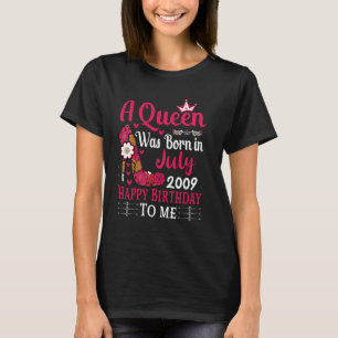 15e verjaardag hoge hak Een koningin werd geboren  T-shirt