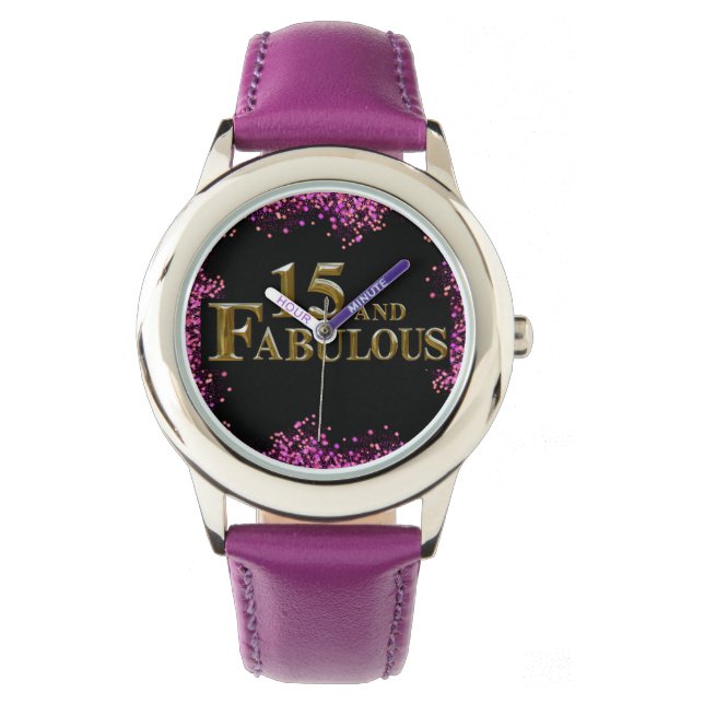 15e verjaardag horloge (Voorkant)