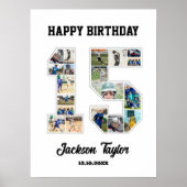 15e verjaardag Jubileum nummer 15 fotocollage Poster (Voorkant)