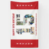 15e verjaardag Jubileum nummer 15 fotocollage Spandoek (Verticaal)