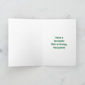 15e verjaardag: Leuke regenboog #, aangepaste naam Kaart (Binnen)