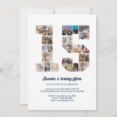 15e verjaardag nummer 15 aangepaste fotocollage kaart (Voorkant)