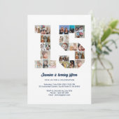 15e verjaardag nummer 15 aangepaste fotocollage kaart (Staand voorkant)