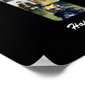 15e verjaardag nummer 15 aangepaste fotocollage poster (Hoek)