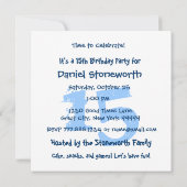 15e verjaardag of eender welk jaartal zwarte STAR  Kaart (Achterkant)