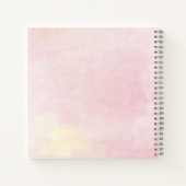 15e verjaardag Pink Floral Qunceanera Guest Notitieboek (Achterkant)