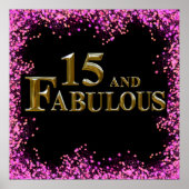 15e verjaardag poster (Voorkant)