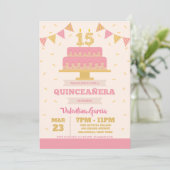 15e verjaardag Quinceañera uitnodiging (Staand voorkant)