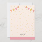 15e verjaardag Quinceañera uitnodiging (Achterkant)