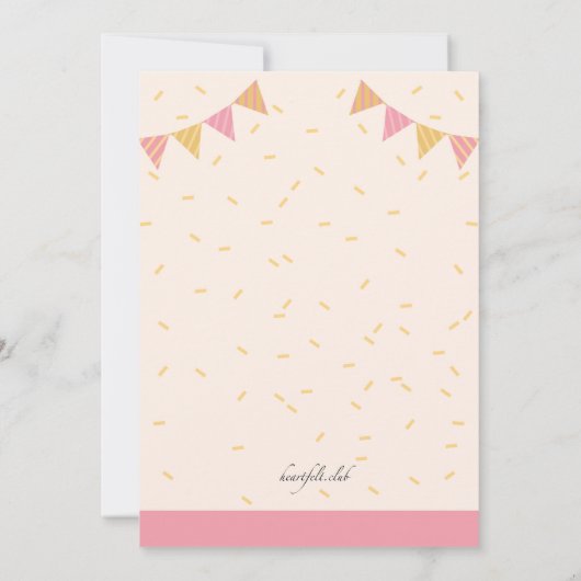 15e verjaardag Quinceañera uitnodiging (Achterkant)