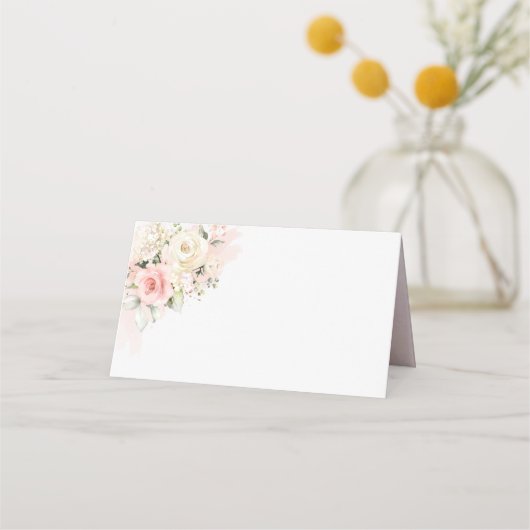 15e verjaardag Quinceanera Verjaardagsfeest Bloeme Plaatskaartje (Achterkant)