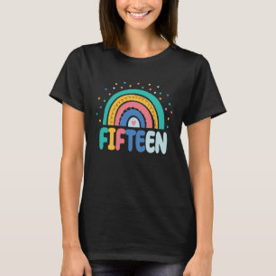 15e verjaardag Regenboog Fan 15 jaar oud Meisjes 1 T-shirt