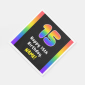 15e verjaardag: Regenboogspectrum # 15, Aangepaste Servet (Hoek)