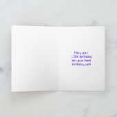 15e verjaardag: Rode digitale klokstijl "15" + naa Kaart (Binnen)