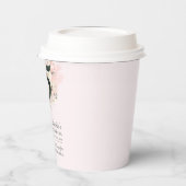 15e verjaardag Rustic Floral Quinceanera - Aangepa Papieren Bekers (Links)