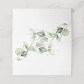 15e verjaardag van de Eucalyptus Greenery Quincean Plaatskaartje (Buitenkant ongevouwen)