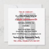 15e verjaardag van de Zwarte Rode Witte Dag Kaart (Achterkant)