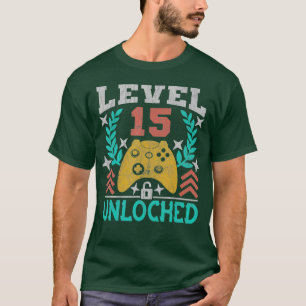 15e verjaardag van games Gift 15 jaar oud T-shirt