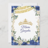 15e verjaardag van het Mexicaanse meisje van de ma Kaart (Achterkant)