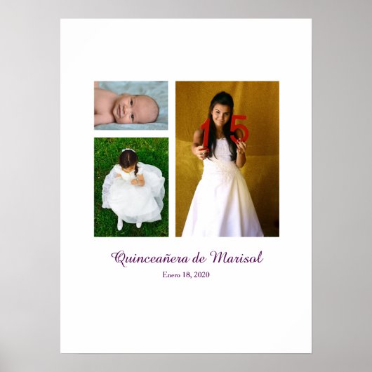 15e verjaardag van Quinceañera Poster (Voorkant)