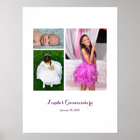 15e verjaardag van Quinceañera Poster (Voorkant)