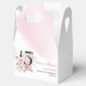 15e verjaardag van Quinceanera Rustic Floral Bedankdoosjes (Geopend)