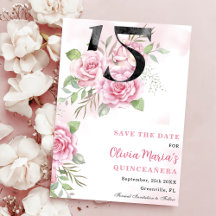 15e verjaardag van Quinceanera Rustic Floral