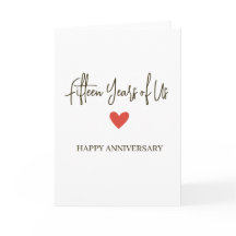 15e verjaardag – Vijftien jaar samen