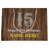 15e verjaardag: Western geïnspireerde kijk in het  Groot Cadeauzakje (Voorkant)