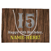 15e verjaardag: Western geïnspireerde kijk in het  Groot Cadeauzakje (Achterkant)