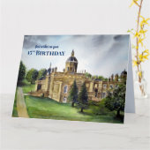 15e verjaardag Wishes Castle Howard York Painting Kaart (Gele Bloem)