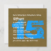 15e verjaardagsfeest 15 jaar oude Grunge Z15A Kaart (Achterkant)