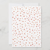 15e Verjaardagsfeest - Wit & Roos Goud Kaart (Achterkant)