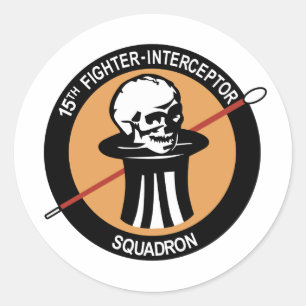 15e Vingerinterceptor Squadron Ronde Sticker