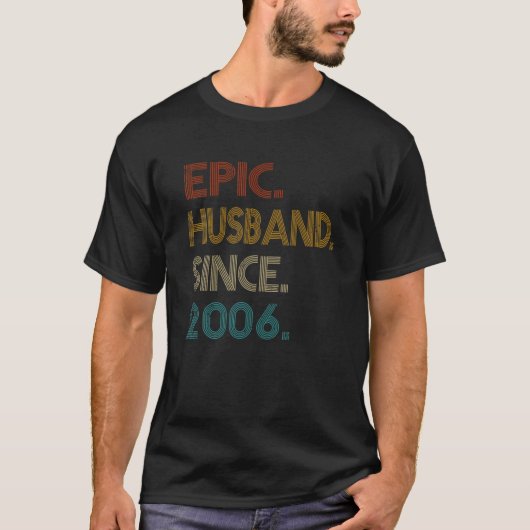 15e weddenschap Jubileum Gift Him - Epic Husband S T-shirt (Voorkant)