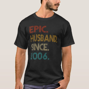 15e weddenschap Jubileum man sinds 2006 T-shirt