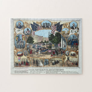15e wijziging Abraham Lincoln Puzzle Legpuzzel