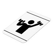 15G GYM HEALTHY ATHLETE ICON FITNESS EXCERCISE WEI MAGNEET (Linkerzijde)