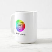 15oz aangepaste logo Employee Promo koffiemok (Voorkant links)