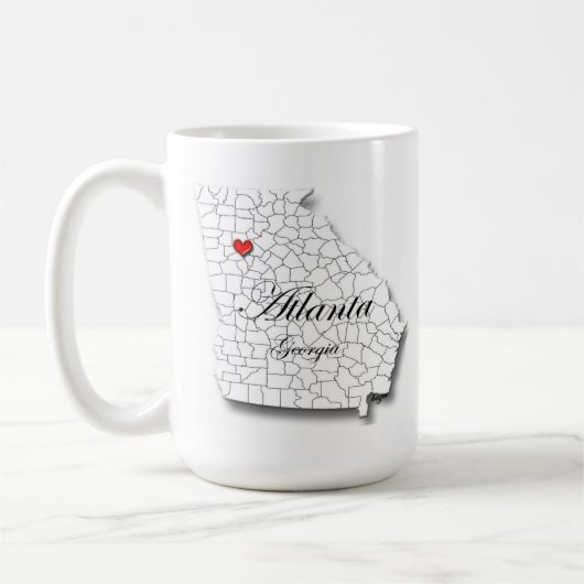 15oz Atlanta Mok, Atlanta Mok, Atlanta Coffee Mok, Koffiemok (Links)