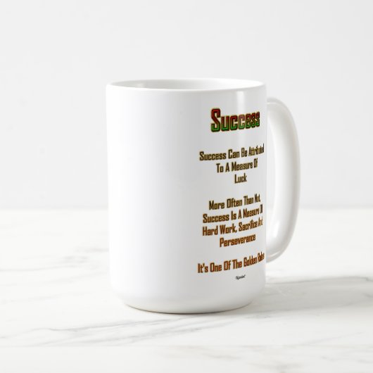 15oz Ceramic White Mok geslaagd (Voorkant rechts)