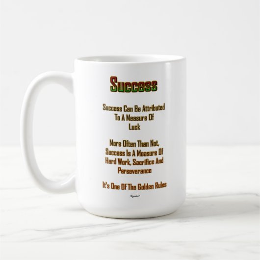 15oz Ceramic White Mok geslaagd (Links)