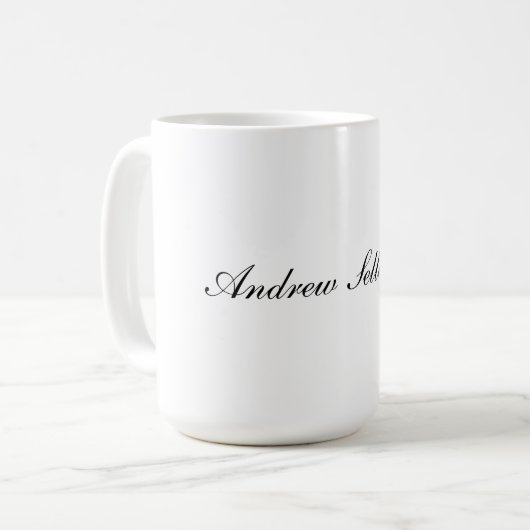 15oz Classic Mug with Custom Name Touch Koffiemok (Voorkant links)