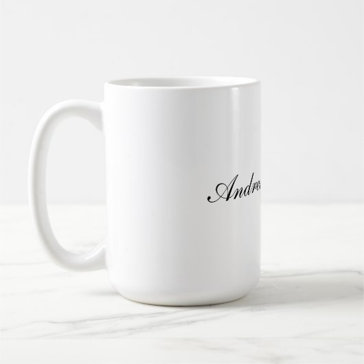 15oz Classic Mug with Custom Name Touch Koffiemok (Links)