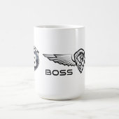 15oz Coffee Mok V8 Logo & Horse Wings (Center)