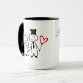 15oz Combo Custom Marriage Mok by Zazz_it (Voorkant links)