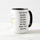 15oz Custom Sunshine Mok Creëer door Zazz_it (Voorkant rechts)