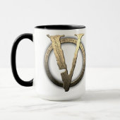 15oz CUSTOM "V" met de Mok Koffie (Links)